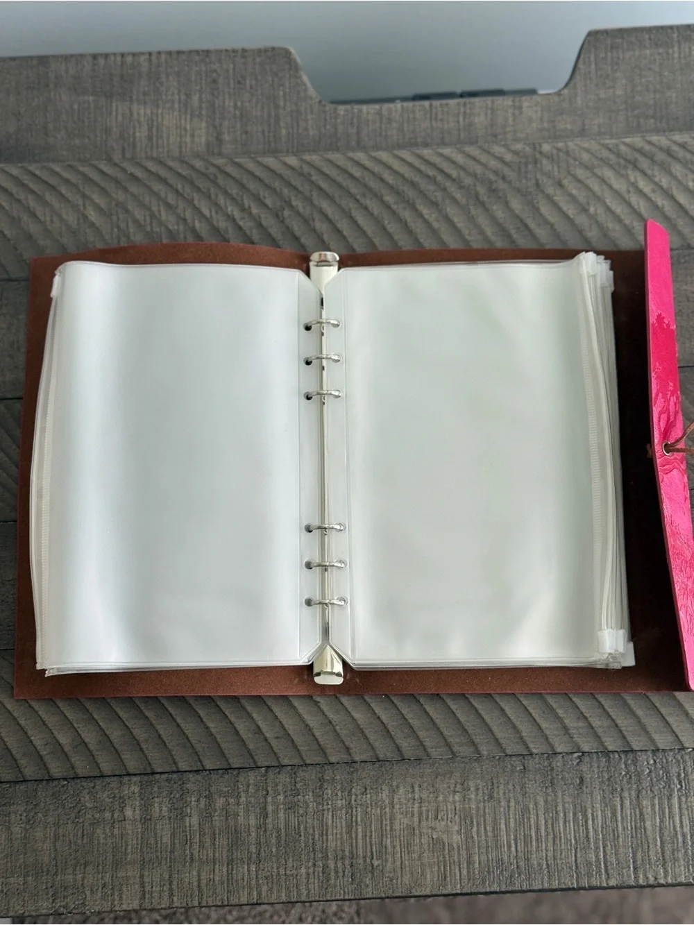 Women’s Pink Tree of Life Embossed Faux Leather Journal